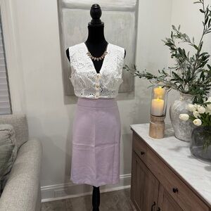 NWT The Limited Lilac Pencil Skirt